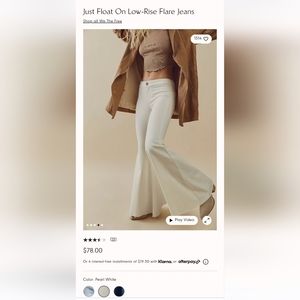 Free People Just Float On Low-Rise Flare Jeans